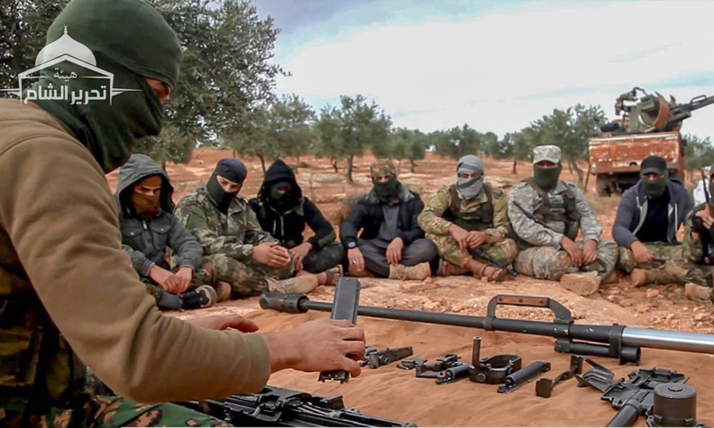 The graduation of a batch of the Tahrir al-Sham’s troops in rural Idlib – November 2018 (Tahrir al-Sham)