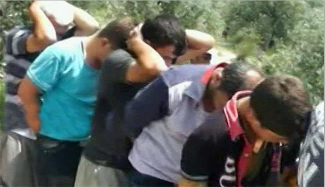 Gunmen arrested by the army in Al Baida area in the city of Banias in the countryside of Tartous