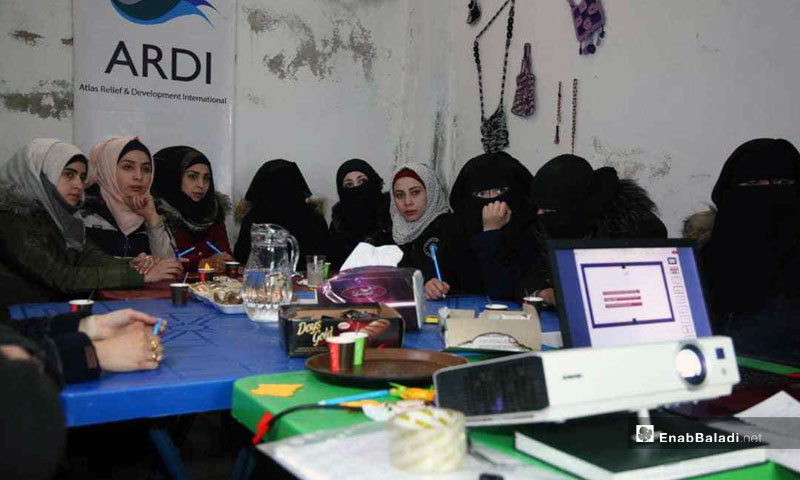 From the Release Me workshops for female survivors of violence - April 2019 (Enab Baladi)