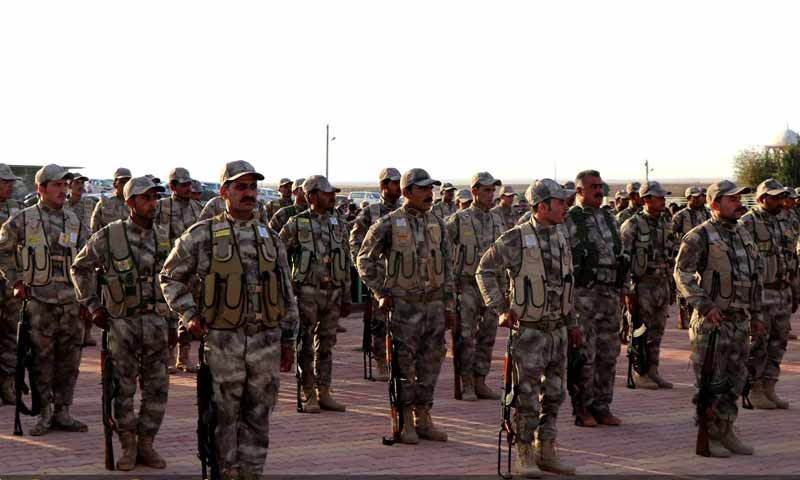 Self-Defense Forces in SDF-controlled city of Qamishli, October 2018 (Protection and Self-Defense Authority)