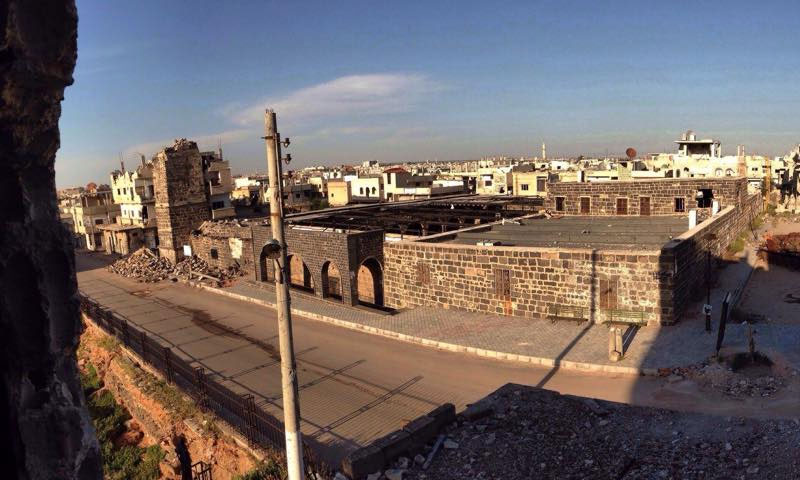 Al-Omari Mosque in the city of Daraa, Southern Syria – (Daraa City Facebook Page)