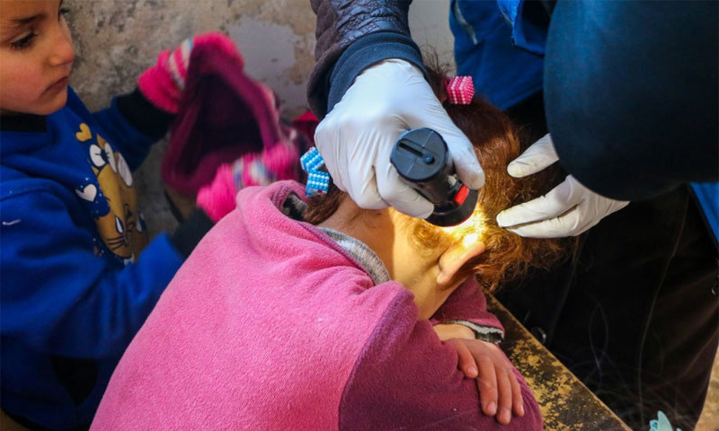 Activities of the Community Health Campaign in Kafr Nabl in the Idlib countryside - May 4, 2019 (al-Hakim Center)
