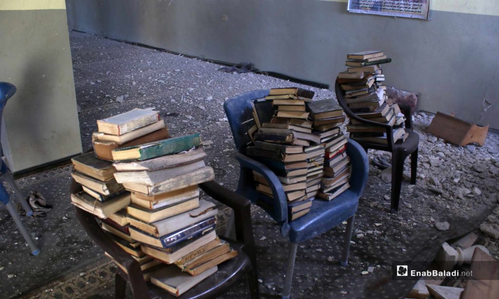 The destruction caused by the shelling of the village of Abadeta, rural Idlib – May 3, 2019 (Enab Baladi)