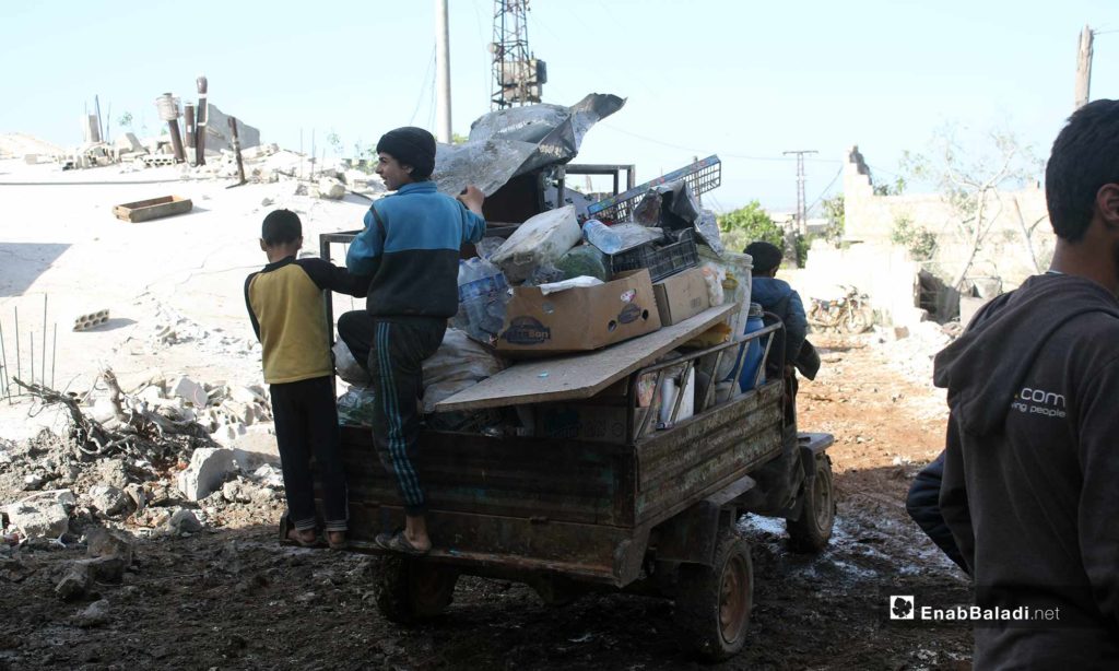 The destruction caused by the shelling of the village of Abadeta, rural Idlib – May 3, 2019 (Enab Baladi)