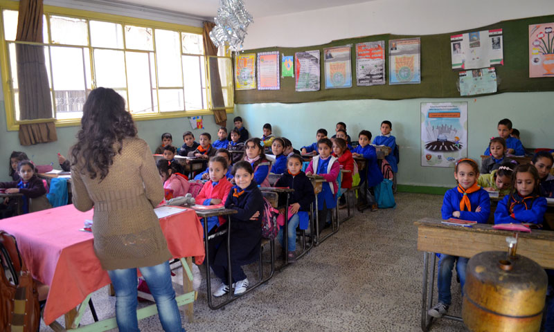 Elementary School in Damascus - 2018 (SANA)