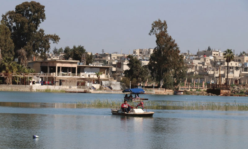 Fishing boat at Lake Muzayrib in 2018 (SY24)