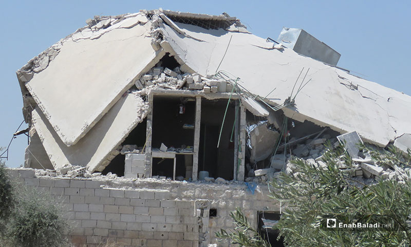 Civilians hospitalized in the aftermath of aerial shelling of Maar Tahroma town, southern Idlib – July 10, 2019 (Enab Baladi)