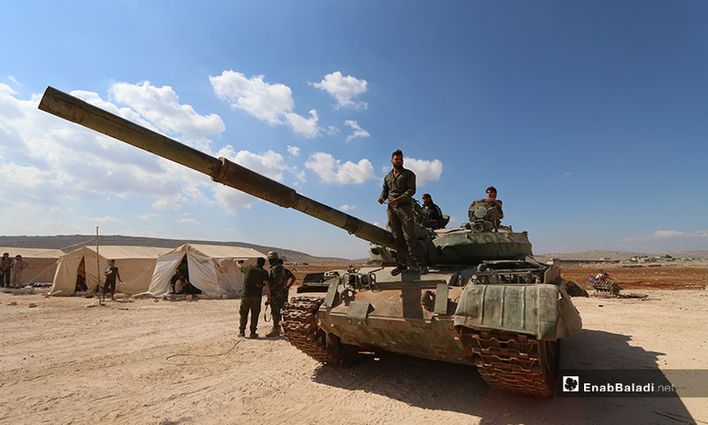 Military training within the Martyr Abdulbaset al-Sarout Camp in Kalbeet on the Syrian-Turkish borders – July 15, 2019 (Enab Baladi)