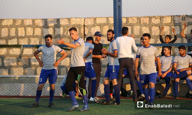 A football tournament in northern and eastern rural Aleppo commemorating martyr Abdulbaset al-Sarout – July 7, 2019 (Enab Baladi)