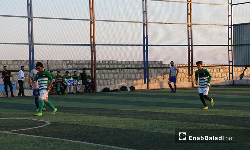 A football tournament in northern and eastern rural Aleppo commemorating martyr Abdulbaset al-Sarout – July 7, 2019 (Enab Baladi)