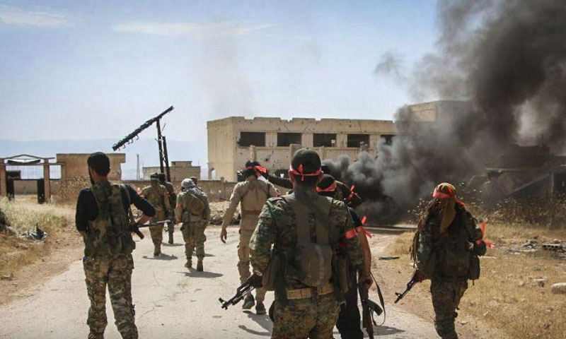 Personnel of the National Front for Liberation on northern rural Hama’s fronts – June 8, 2019 (The National Front)