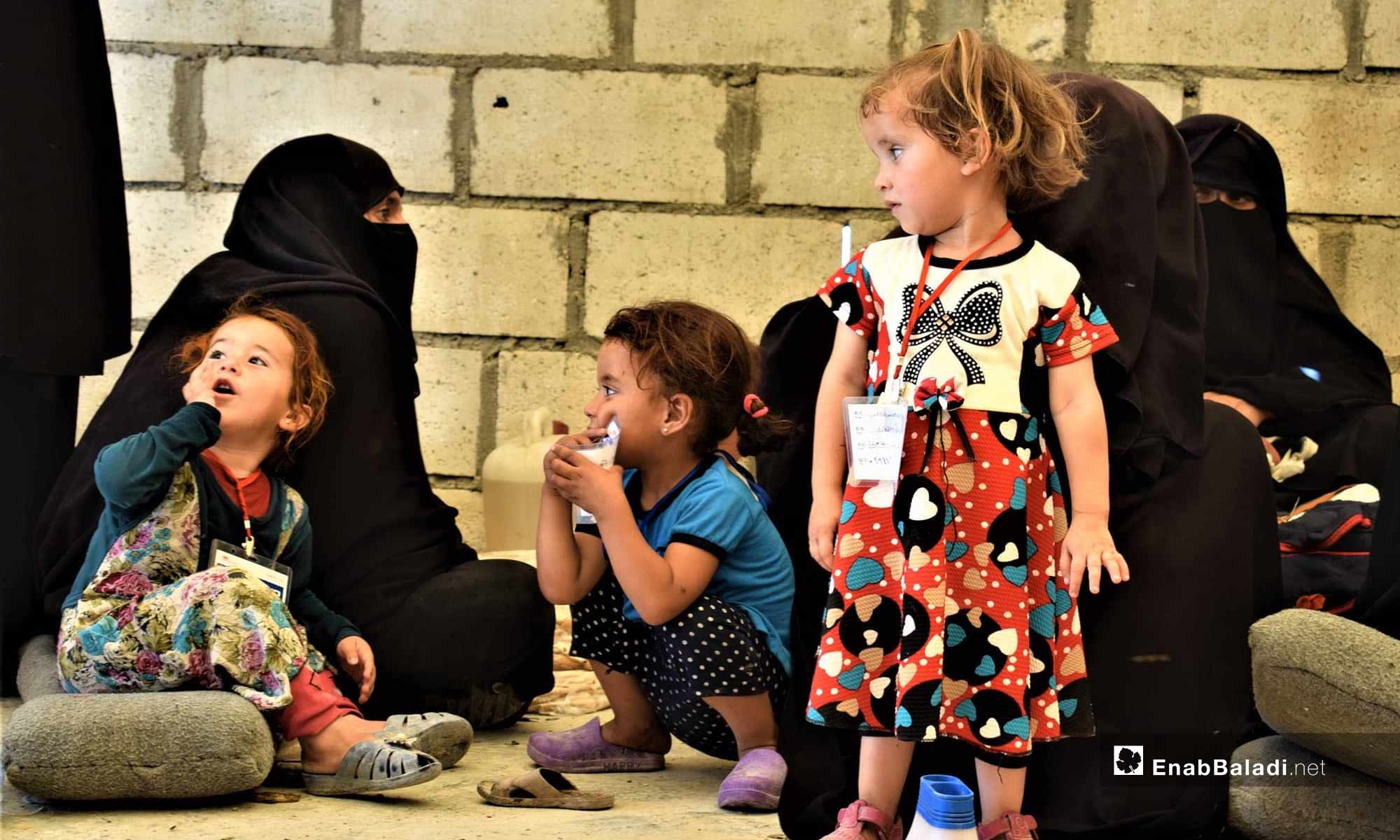 Families at the al-Hawl IDP Camp, east of the Euphrates – July 18, 2019 (Enab Baladi)