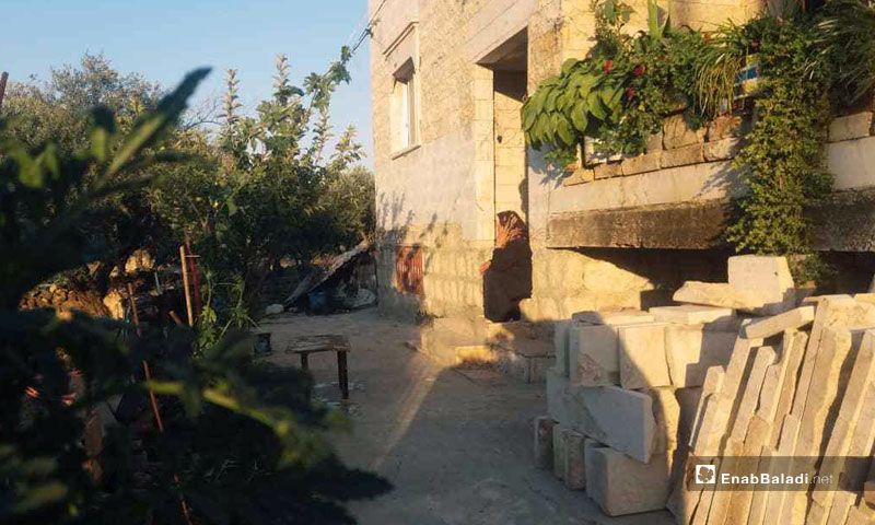 A resident of Kafranbel who refused to leave - July 2019 (Enab Baladi)