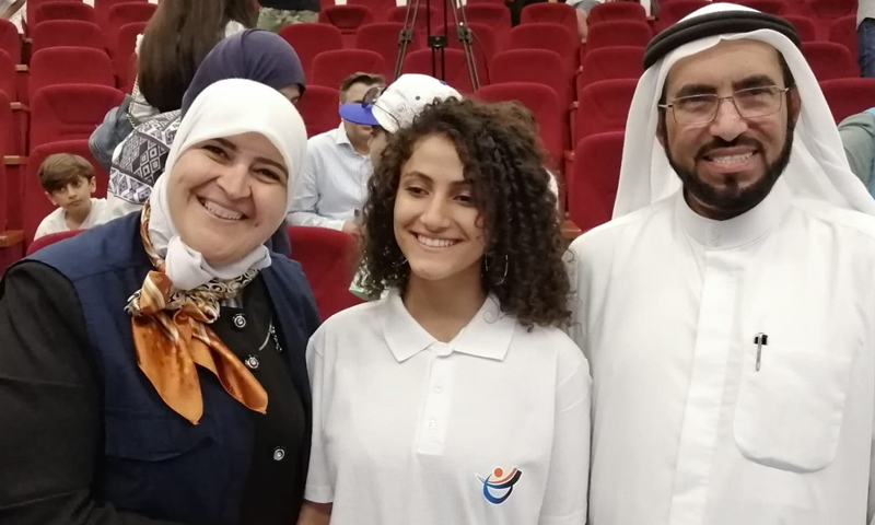 Sukkar and Tariq Suwaidan at the Kunuz Leadership Education Camp in Istanbul 2019