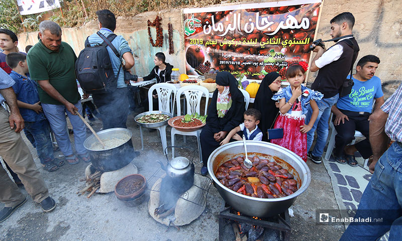 The second year of the annual Pomegranate Festival in the city of Darkush, Idlib – October 10, 2019 (Enab Baladi)