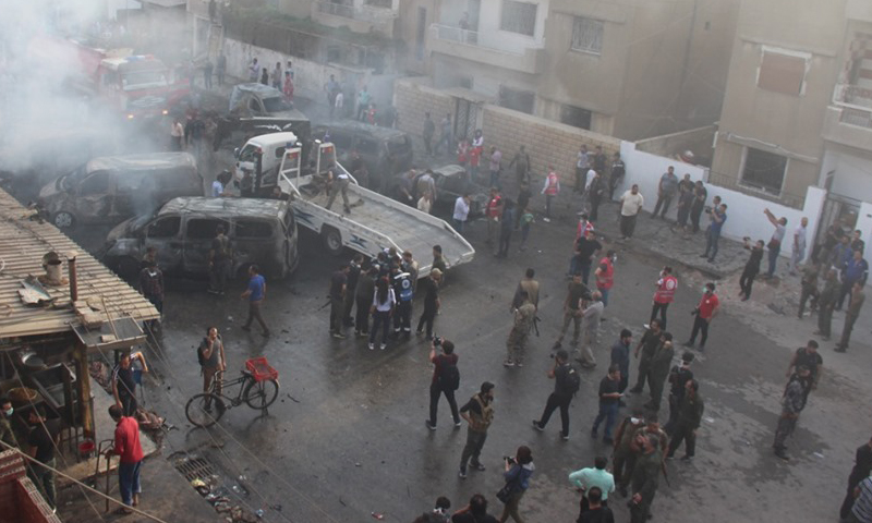 A car bomb blast in the western neighborhood of Qamishli - 2019 (Buyer- Kurdish website)