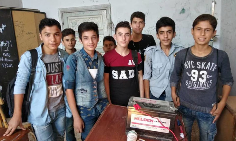 Vocational school students during a lesson - September 2019 (The school Facebook page)