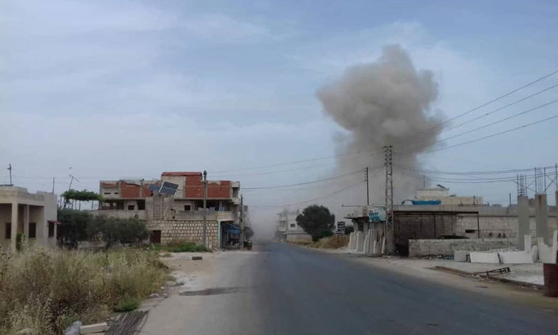 Syrian regime airstrikes on Kafr Nabl southern Idlib - June 4, 2019 (Kafr Nabl News)