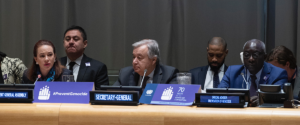 UN Secretary-General, Antonio Guterres on the International Day of Commemoration and Dignity of the Victims of the Crime of Genocide and of the Prevention of this Crime at the United Nations headquarters - 9 December 2018 (UN)