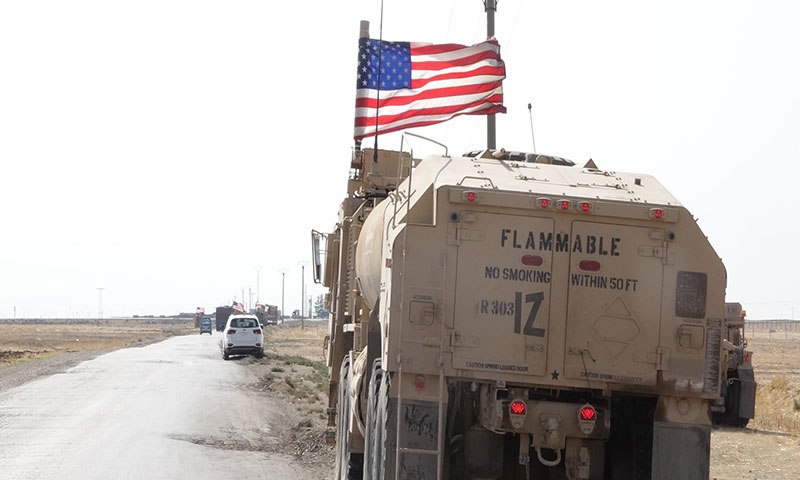 US forces on the Deir Ezzor-Hasakah highway (Russia Today).