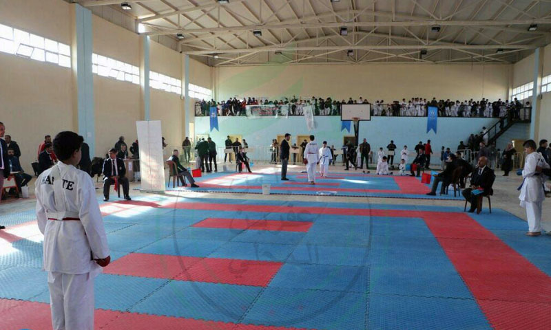 The Karate Championship for cubs and juniors categories held under the supervision of the Sports Office of Afrin Local Council - 26 January 2020 (Afrin Local Council’s Telegram account)