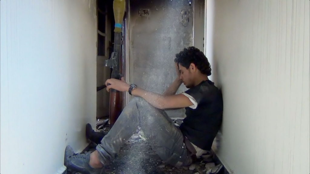 A scene from “The Return to Homs” by Syrian director Talal Derki, in 2013