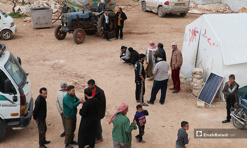 Internally displaced people (IDPs) in al-Azraq camp of al-Bab city in rural Aleppo – 25 March 2020 (Enab Baladi)