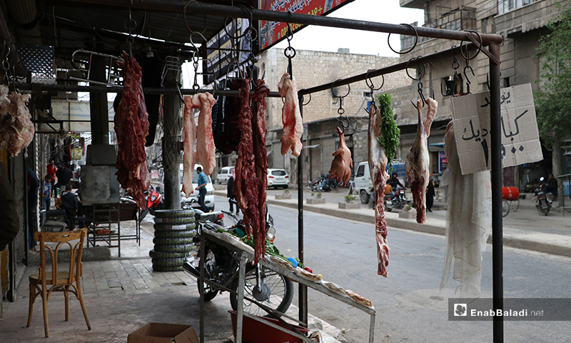 Meat and pastry shop in al-Bab city in rural Aleppo – 24 April 2020 (Enab Baladi)