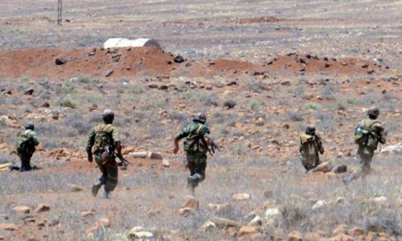 The Syrian regime forces in a battle against the opposition fighters - 10 October 2016 (SANA)