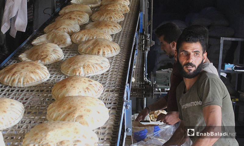 One of the bakeries of Kafr Aruq village in northern Idlib – 09 June 2020 (Enab Baladi – Iyad Abd al-Jawad)