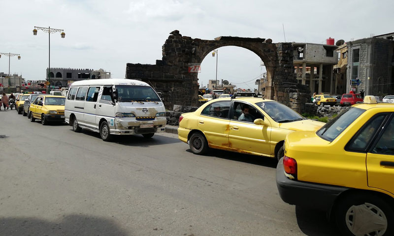 Archaeological roundabout of al-Mashnqa in As-Suwayda - 7 April 2019 (Suwayda 24)