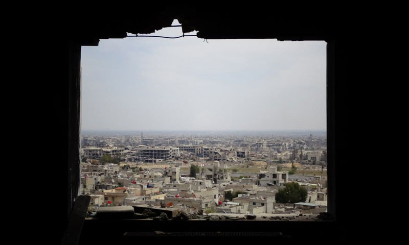 A top view of the al-Qaboun neighborhood east of the Syrian capital, Damascus-2017 (photographer Fadi al-Seyrafi)