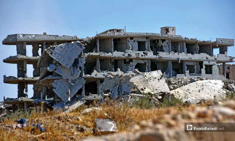 The destruction of Jobar neighborhood in Damascus - 24 April 2015 (Enab Baladi)