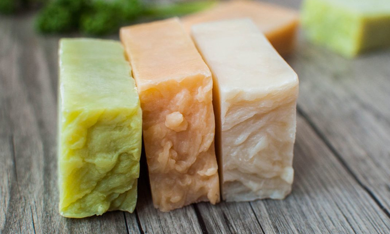 Home-made soap (healthline)