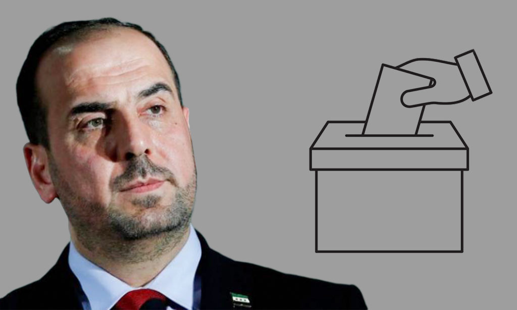 The head of the opposition Syrian National Coalition, Nasr al-Hariri, wants to run in the Syrian elections (Enab Baladi)
