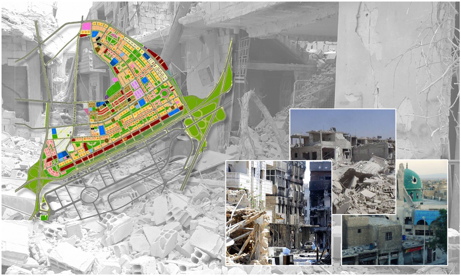 The proposed regulatory plan of al-Qaboun neighborhood in Damascus - edited by Enab Baladi - 2020 