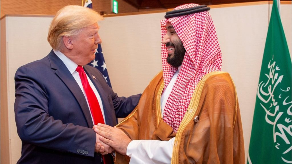 US President Donald Trump and Saudi Crown Prince Mohammed bin Salman (Reuters)