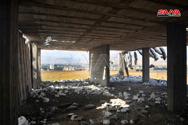 Rif Dimashq province removes building violations in al-Sabboura town - 04 December 2020 (SANA)