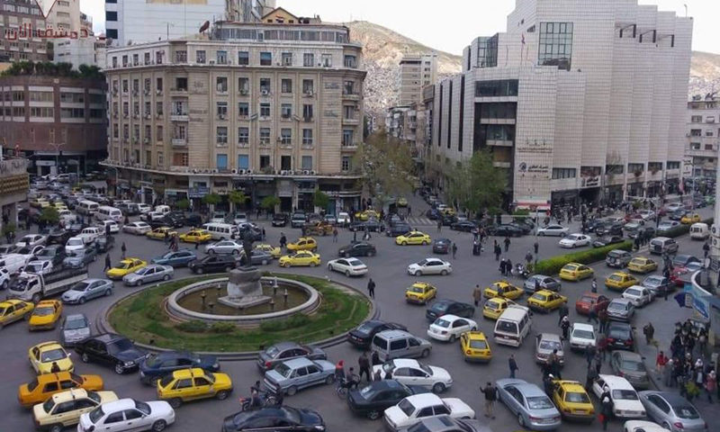 Governorate Square in the city of Damascus (Dimashq. now)