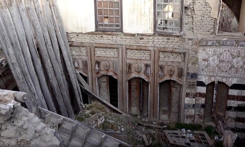 Abandoned Houses in the Jewish Quarter, al Ameen Street in Damascus - 31 December 2020 (al-Watan newspaper)