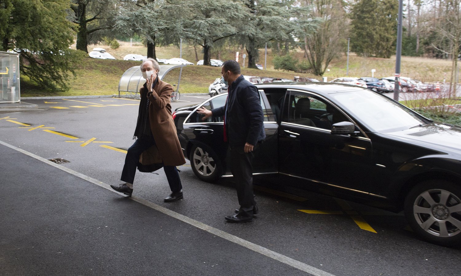 United Nations Special Envoy for Syria Mr. Geir Pedersen on the way to the fifth session of the Syrian Constitutional Committee —29 January 2021 (UN)