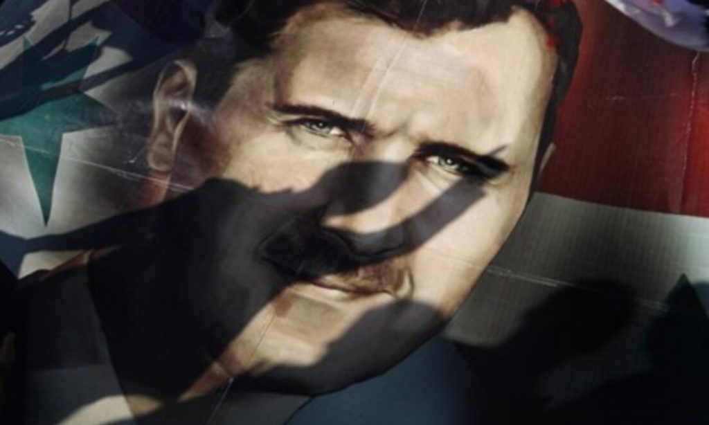 An expressive photo of the President of the Syrian regime Bashar al-Assad (AP)