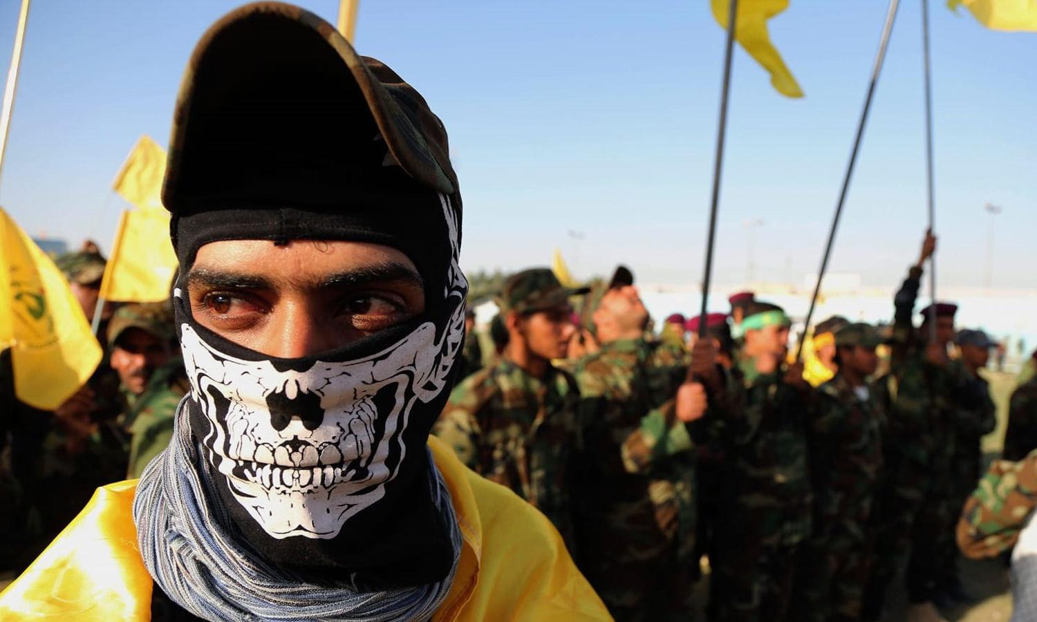 Shi'ite militias in Iraq, near the Syria border strip – 2015 (AP)