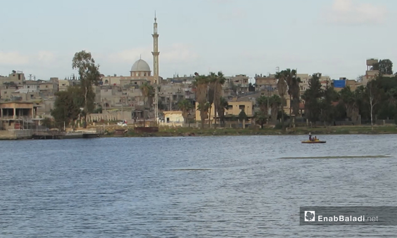 Lake Muzayrib in the western countryside of Daraa - April 2021 (Enab Baladi / Halim Muhammad)