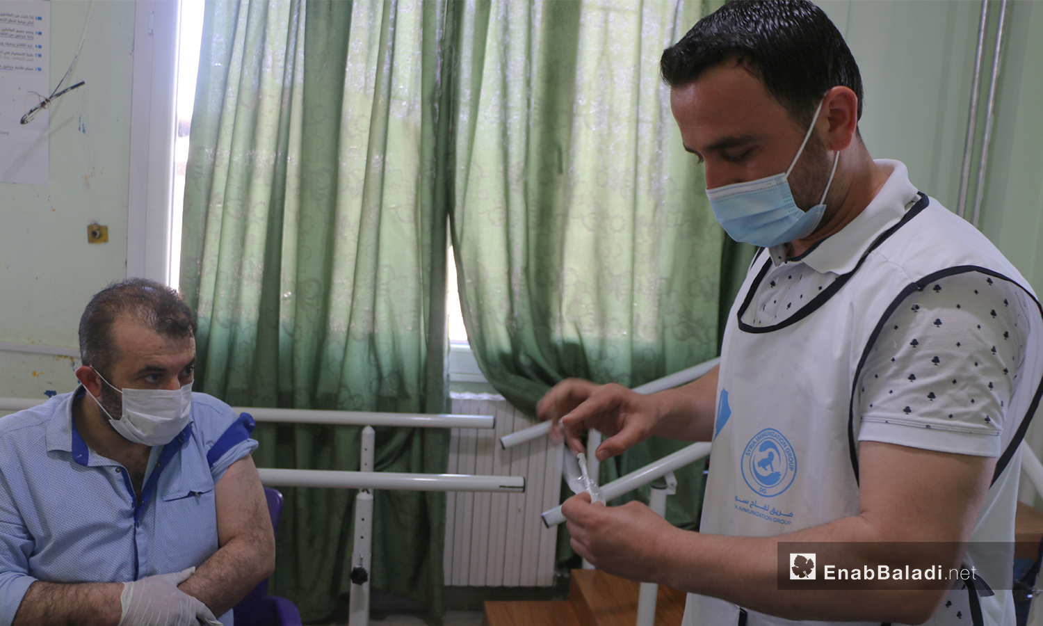 COVID-19 vaccination campaign begins in Azaz city in Aleppo countryside - 03 May 2021 (Walid Othman - Enab Baladi)