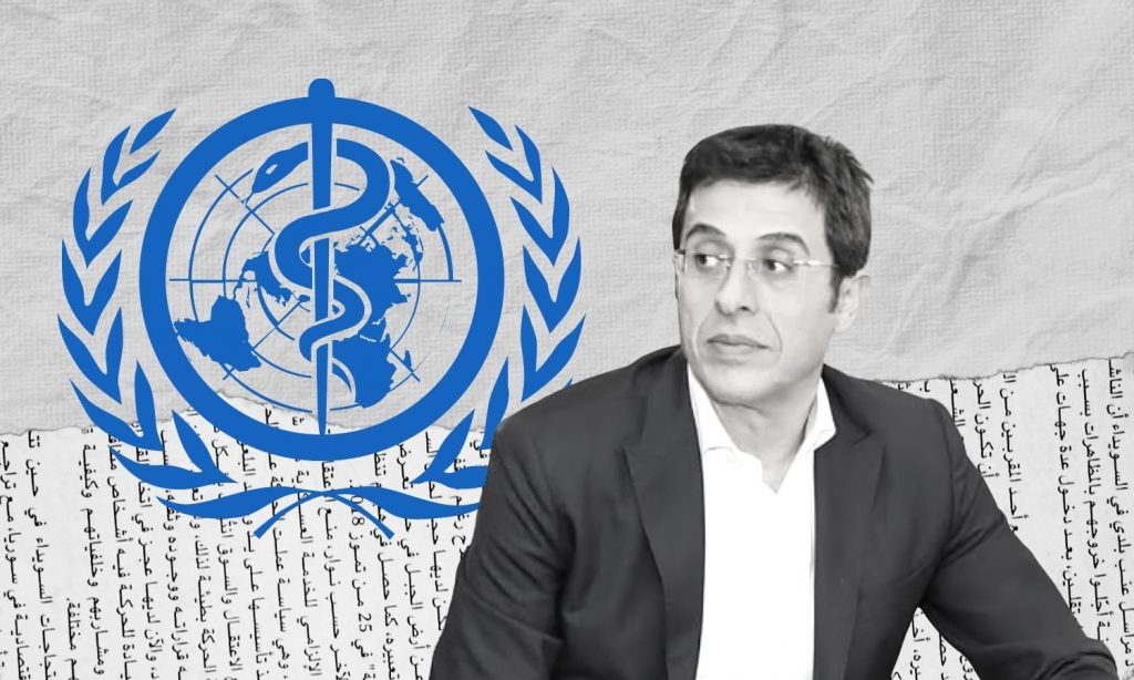 The Syrian government’s Minister of Health Hassan Ghabbash (edited by Enab Baladi)