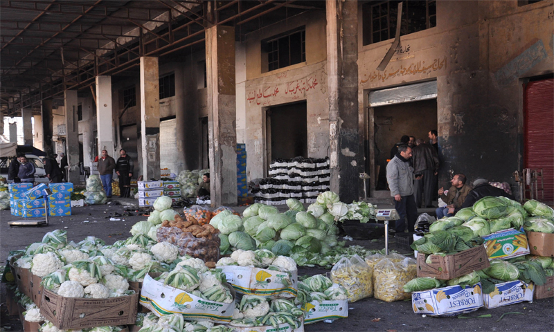 Al-Hal market in Homs- 16 December 2014 (SANA)