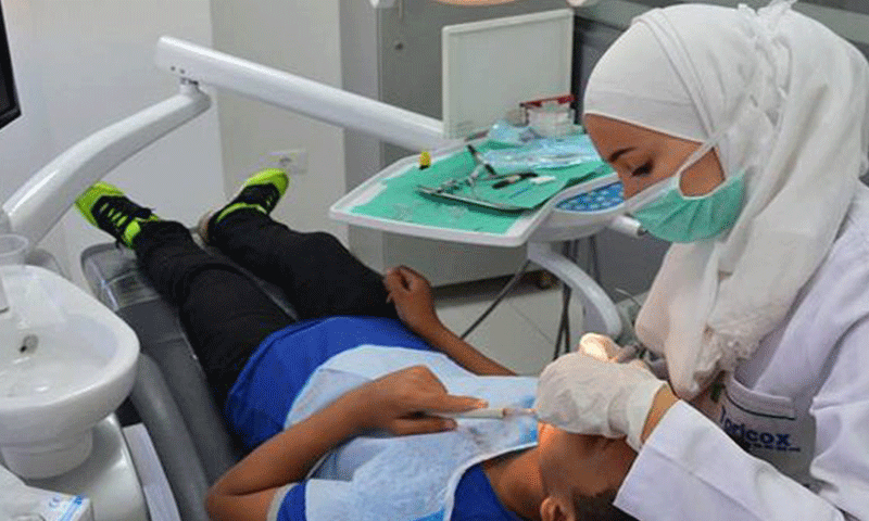 A dental clinic in Syria- 11 November 2018 (The state-run Syrian Arab News Agency (SANA) )