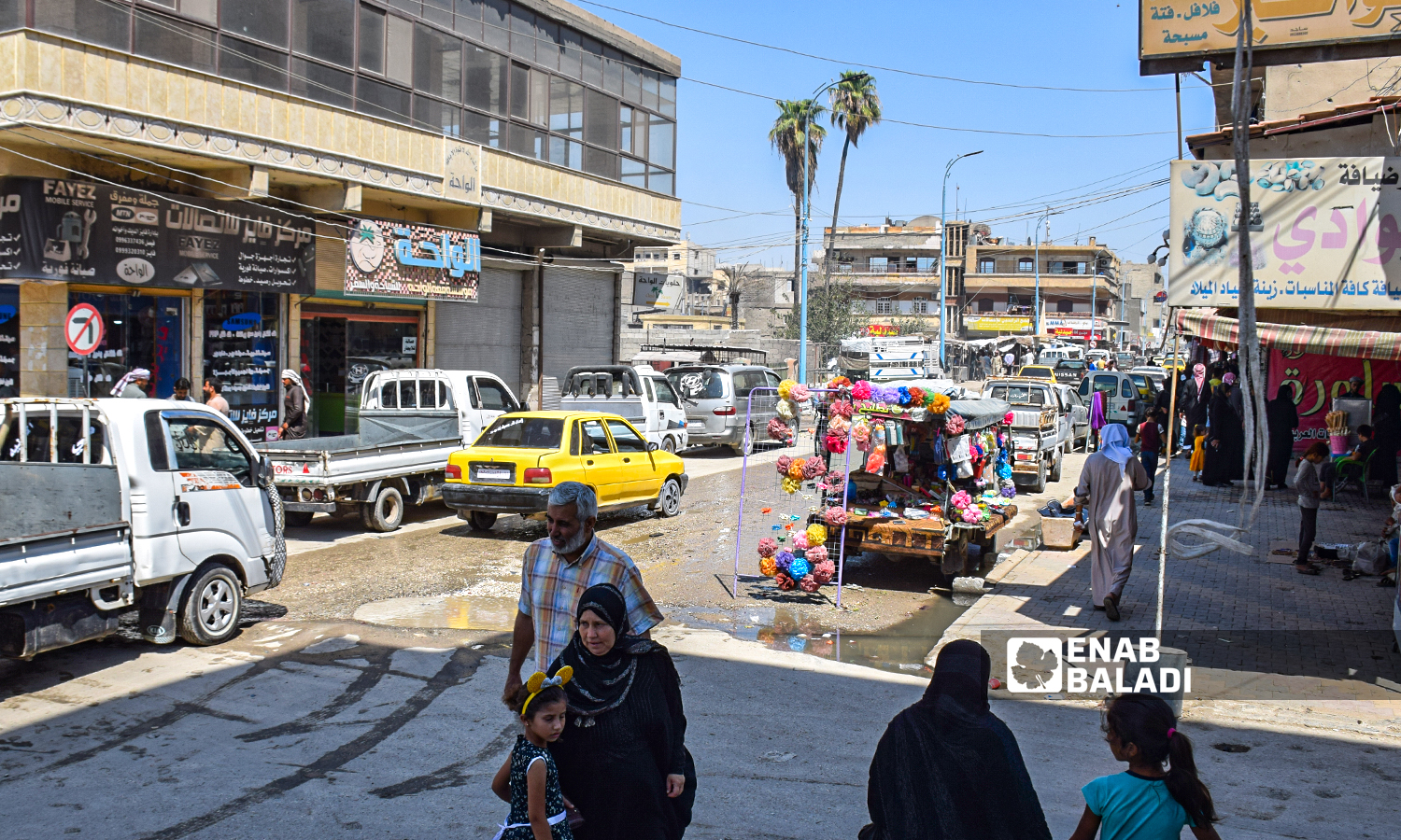  Al-Wadi Street in Raqqa city-22 August 2021(Enab Baladi/Hussam al-Omar)
