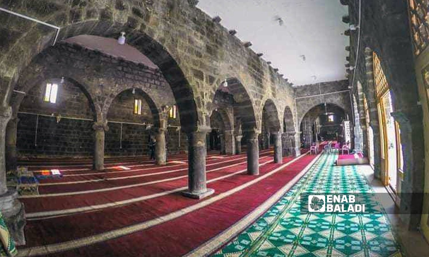 The al-Omari Mosque during restoration works - October 2020 (Enab Baladi)